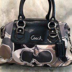 EUC COACH Sateen OpArt Satchel